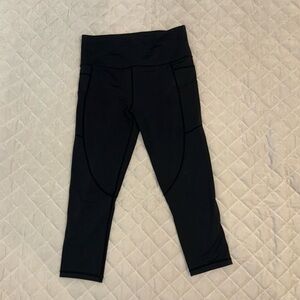 Zyia Active Black cropped leggings, size 8-10
